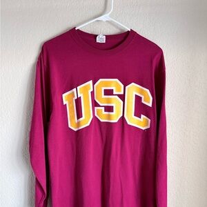 USC Long Sleeve Shirt in Red and Yellow